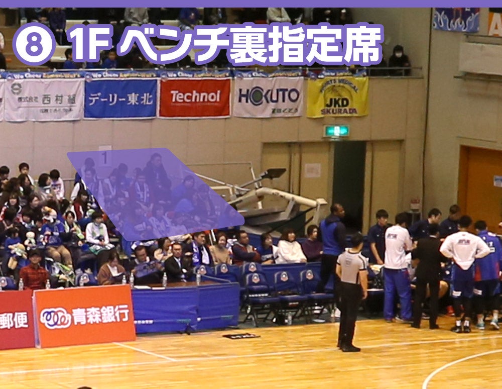 座席:1Fベンチ裏指定席